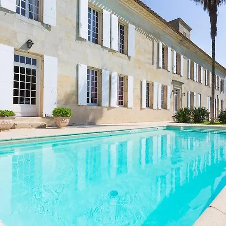 Сasa de vacaciones Chateau Sleeps 12 Pool Wifi Blesignac